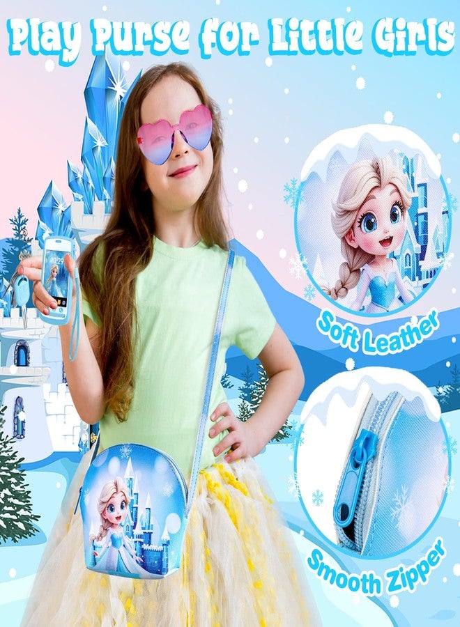 TSDATOWR Play Purse for Little Girls, Toddler Kids Toy Purse with Accessories, Pretend Play Makeup Set, Crossbody Bag, Wallet, Fake Keys, Birthday Christmas Princess Gifts Toys for Girls Ages 3 4 5 6 Year Old - Image 2
